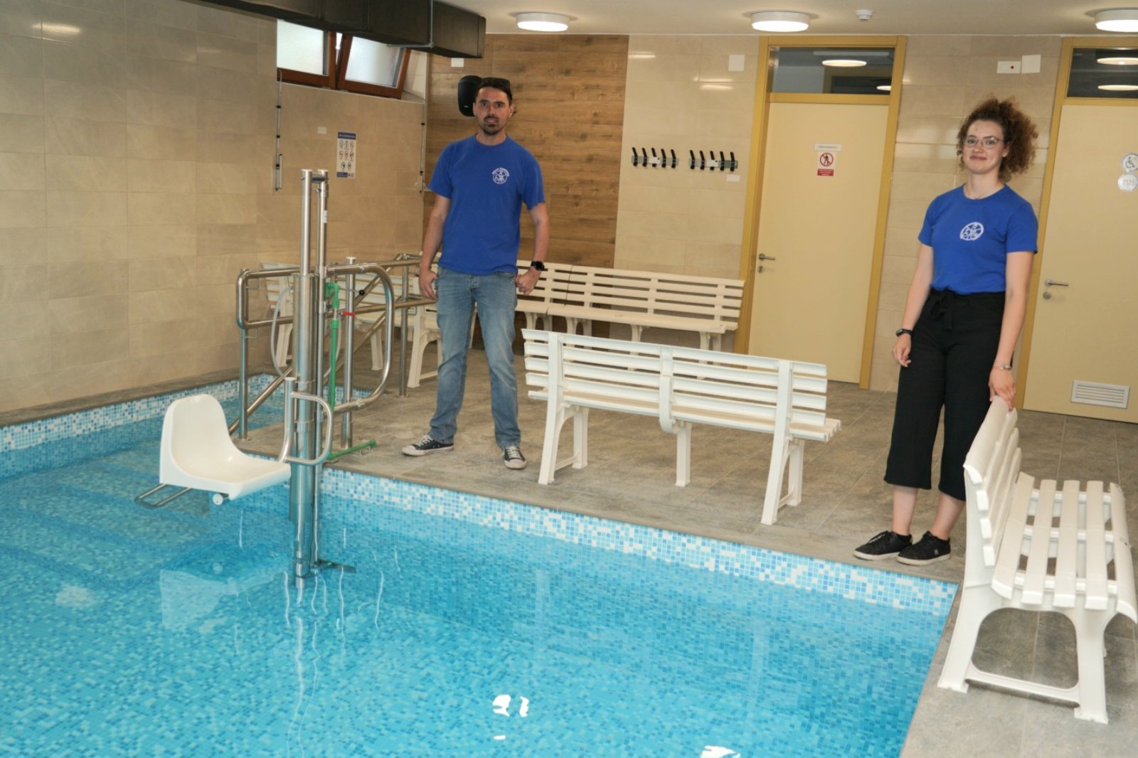 Korisnicima Centra, bazen s pomoćnim kolicima za ulazak sigurno će uljepšati rehabilitaciju